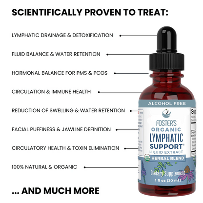 Mezcla de hierbas orgánicas para el apoyo linfático